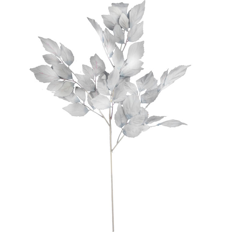 Gałązka Sztucznych Liści Beniamina 106 cm szara