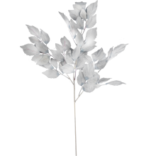 Gałązka Sztucznych Liści Beniamina 106 cm szara