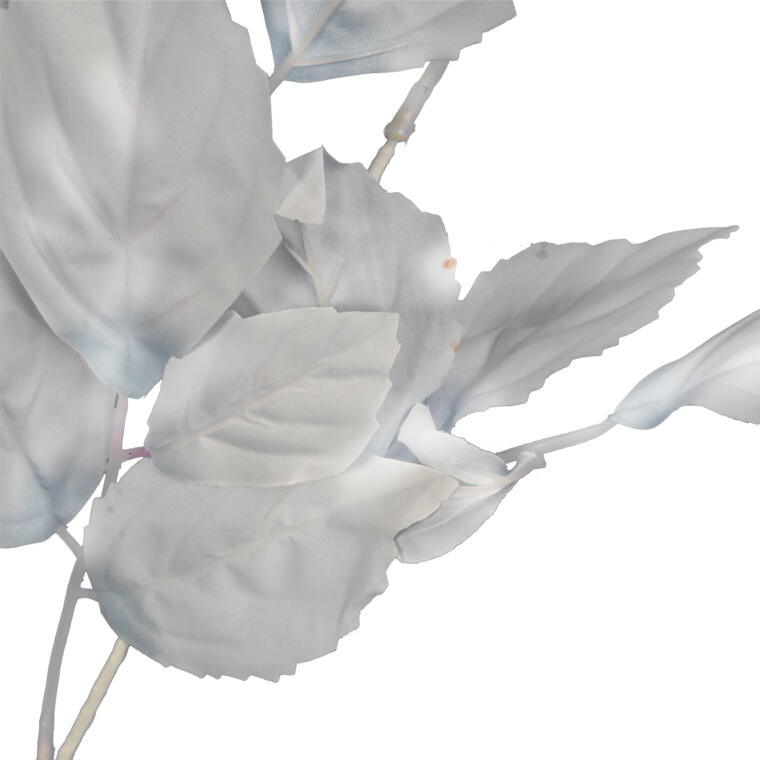 Gałązka Sztucznych Liści Beniamina 106 cm szara