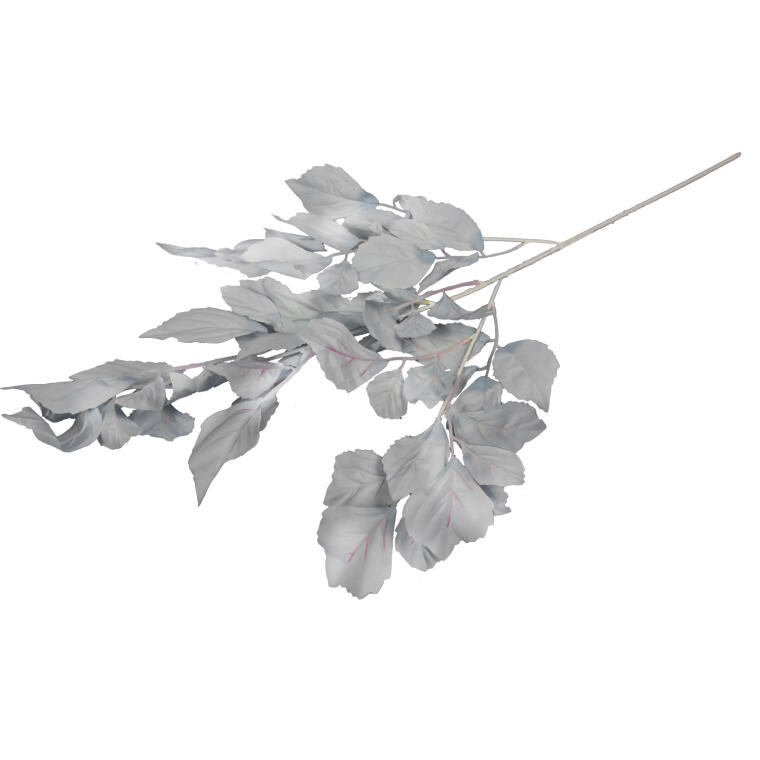 Gałązka Sztucznych Liści Beniamina 106 cm szara