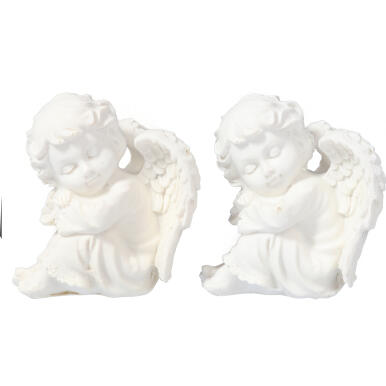 ANIOŁ BIAŁY ZE SKRZYDŁAMI 8 cm