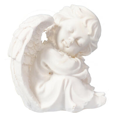 ANIOŁ BIAŁY ZE SKRZYDŁAMI 9 cm