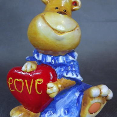 FIGURKA CERAMICZNA HIPOPOTAM