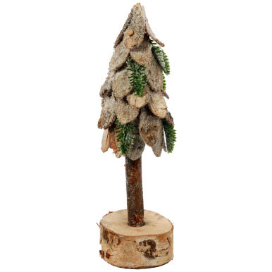 Drewniana Dekoracja Bożonarodzeniowa - Choinka 30 cm