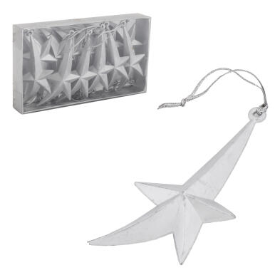 KPL. 12 ZAWIESZEK GWIAZDEK SREBRNYCH