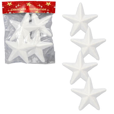 GWIAZDY STYROPIANOWE DO SAMODZIELNEGO DEKOROWANIA 
