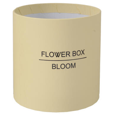 FLOWER BOX PUDEŁKO NA KWIATY PREZENT DEKORACJE KREMOWY MAŁY
