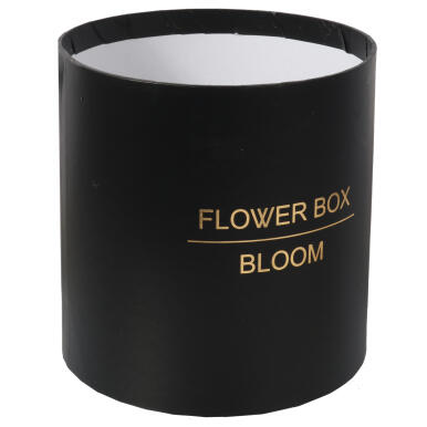 FLOWER BOX PUDEŁKO NA KWIATY PREZENT DEKORACJE CZARNY ŚREDNI