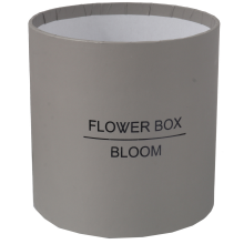 Małe Szare Pudełko na Kwiaty - Flower Box do Samodzielnego Tworzenia Dekoracji Prezentowych