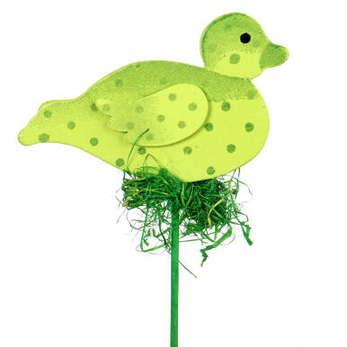 KACZKA DREWNIANA NA PIKU WIELKANOC ZIELONA