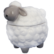 Owca owieczka wielkanocna ceramiczny pojemnik 17cm