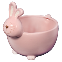 Ceramiczny Pojemnik na Słodycze w Kształcie Zajączka Wielkanocnego 13 cm