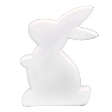 ZAJĄCZEK CERAMICZNY FIGURKA BIAŁA 10CM