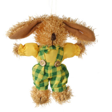 Zielony Pluszowy Zając 18 cm - Maskotka Zawieszka