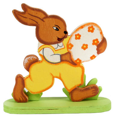 ZAJĄC Z JAJKIEM DEKORACJA DREWNIANA 10CM