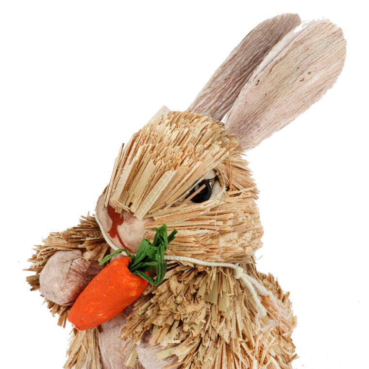 Stojący Zajączek Wielkanocny z Jajkiem Dekoracja 10cm