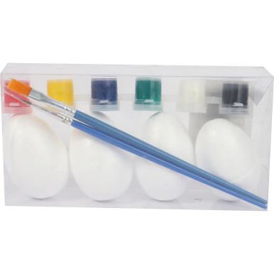 Zestaw do Dekorowania Pisanek Wielkanocnych z Farbami Pastelowymi - 4 sztuki