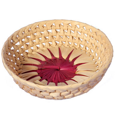 Koszyczek na pieczywo okrągły 20cm czerwony