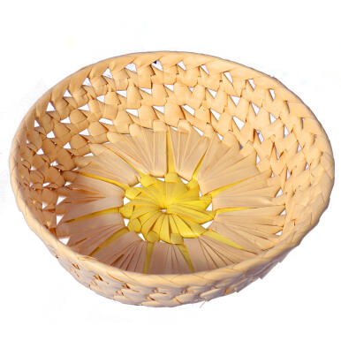 Koszyczek na pieczywo okrągły 17cm ż&oacute;łty