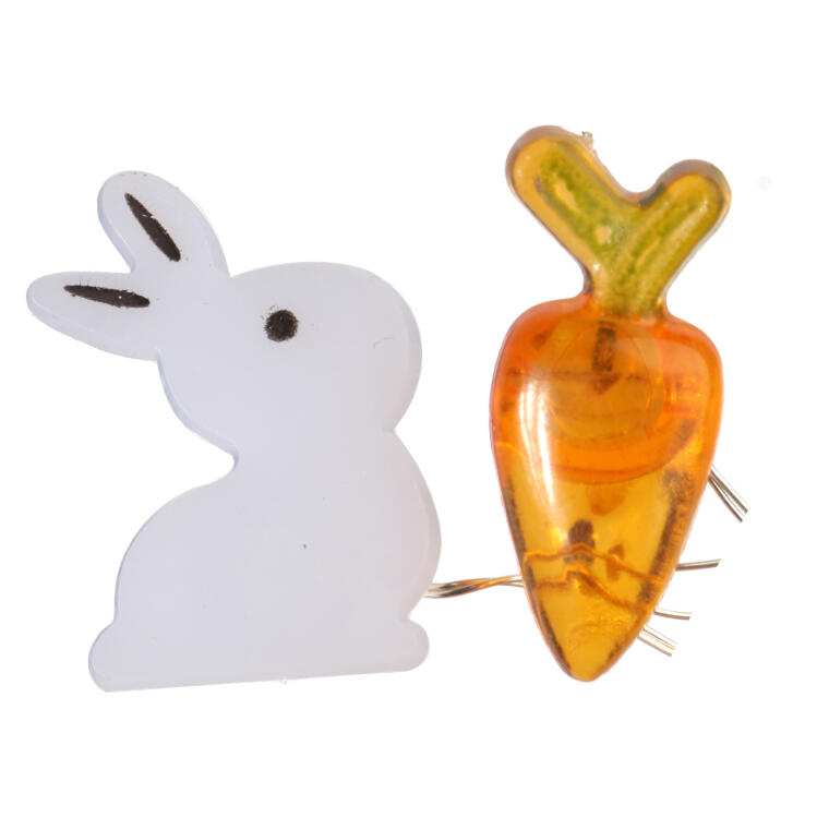 ZAJĄCZKI I MARCHEWKI GIRLANDA ŚWIETLNA LAMPKI 10LED WIELKANOC