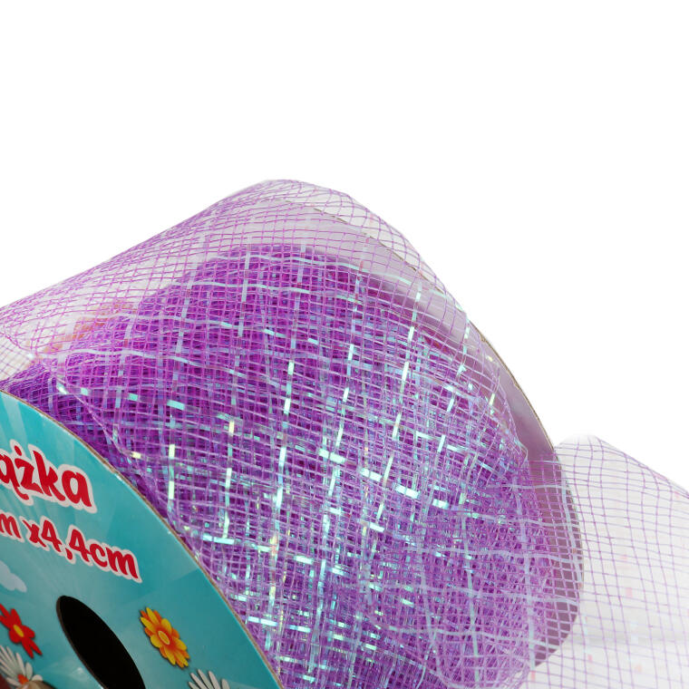 WSTĄŻKA DEKORACYJNA FIOLETOWA 2,7M WIOSNA/WIELKANOC