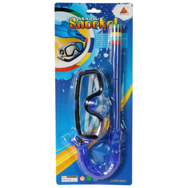 ZESTAW DO NURKOWANIA MASKA Z RURKĄ DLA DZIECI NIEBIESKI