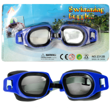 Niebieskie Okulary Pływackie dla Dzieci z Regulacją Gumki i Ochroną przed Chlorem