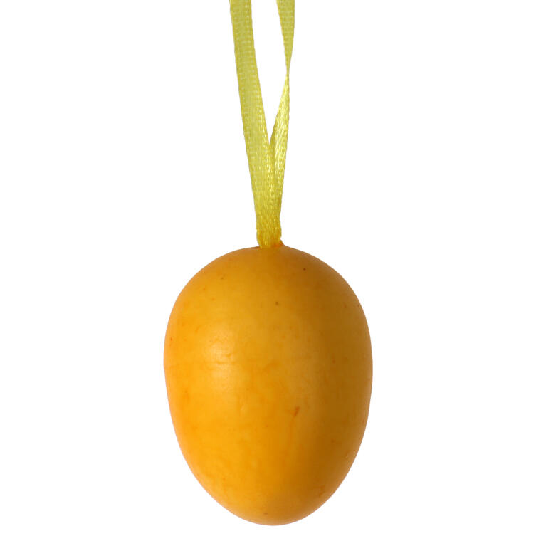 Jajka plastikowe zawieszki zestaw 9 sztuk 5cm żółte