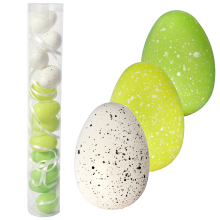 Jajka plastikowe zawieszki zestaw 12 sztuk 4cm zielone