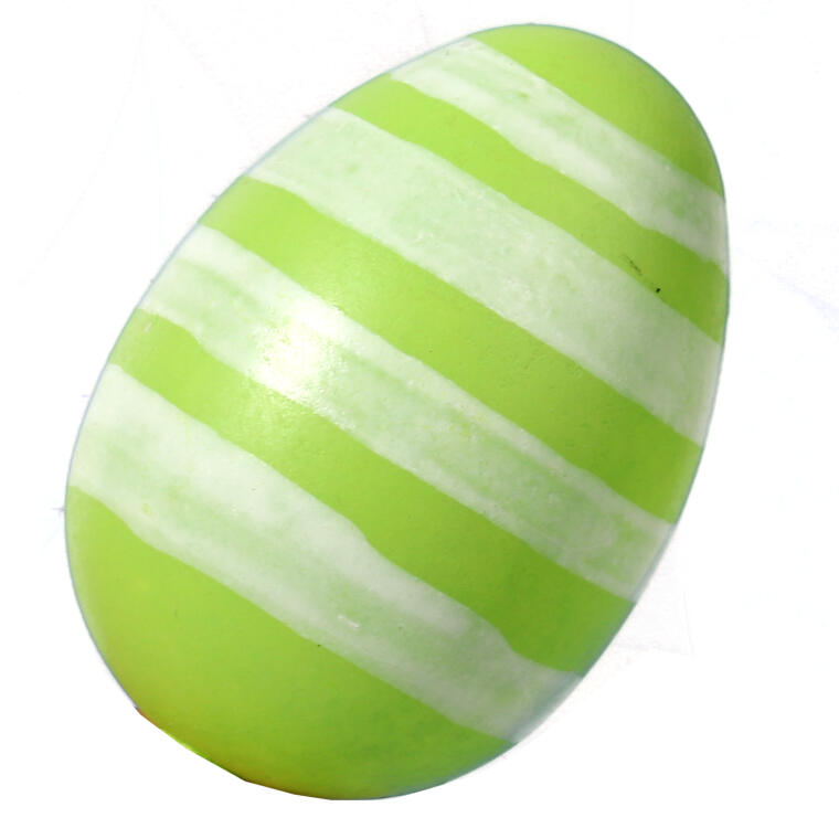 Jajka plastikowe zawieszki zestaw 12 sztuk 4cm zielone z dekorem