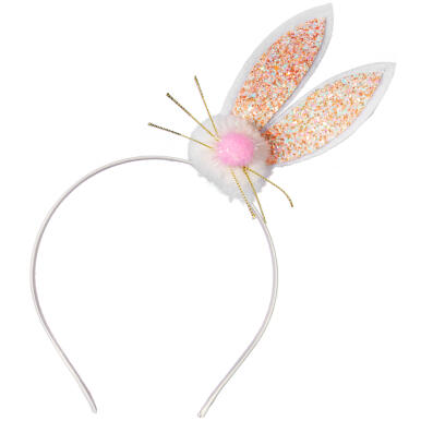 OPASKA NA GŁOWĘ Z GŁOWĄ ZAJĄCA RÓŻOWA