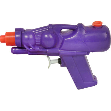 Mini Pistolet na Wodę Fioletowy 12x9cm z Zamykanym Pojemnikiem