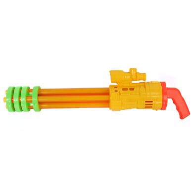 Ż&Oacute;ŁTY PISTOLET-STRZYKAWKA NA WODĘ Z PODW&Oacute;JNĄ LUFĄ, 56 CM