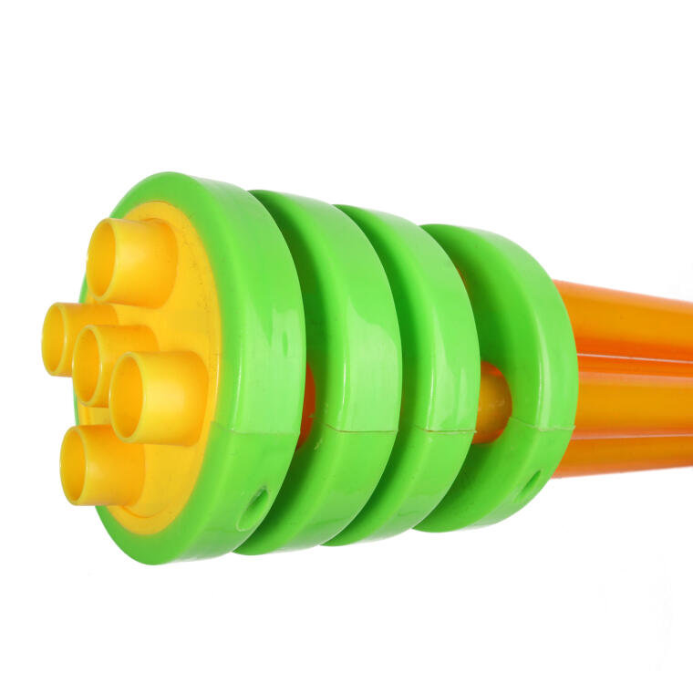 ŻÓŁTY PISTOLET-STRZYKAWKA NA WODĘ Z PODWÓJNĄ LUFĄ, 56 CM