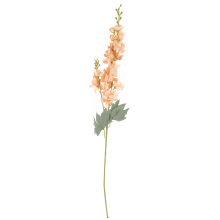 Gałązka Dekoracyjna z Dwoma Kwiatami Ostróżki, Kolor Ciemno Kremowy, 87 cm