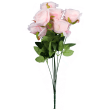 Bukiet 7 róż 50cm kolor różowy