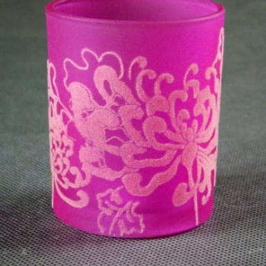 Mały świecznik pomarańczowy