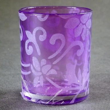 Mały świecznik różowy