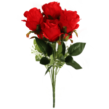 Bukiet 7 róż 42cm kolor czerwony