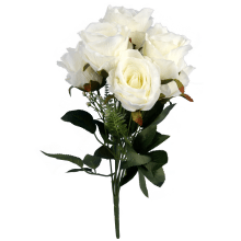 Bukiet 7 róż 42cm kolor biały