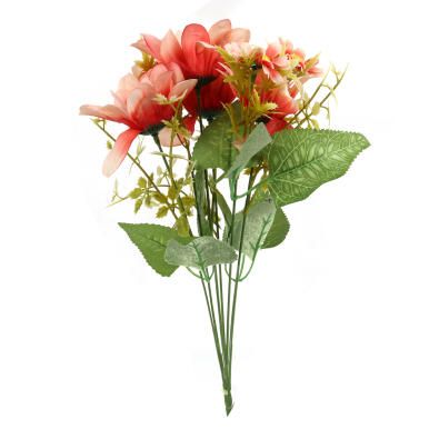 Bukiet 7 margaretek 36cm kolor łososiowy