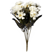 Bukiet 18 kwiatów wiśni 30cm kolor biały