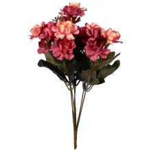 Bukiet 18 kwiatów wiśni 30cm kolor bordowy