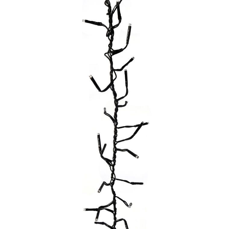 Lampki choinkowe 384 led energooszczędna gąsienica 10m zimny biały