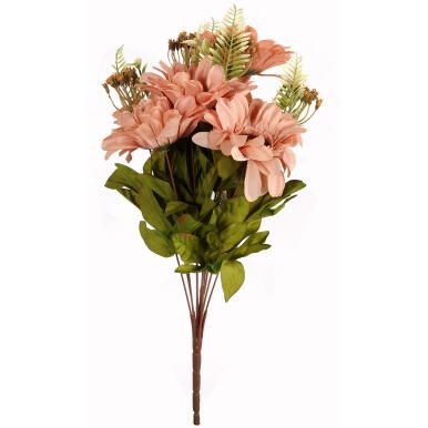 BUKIET 11 GERBER Z DODATKAMI KOLOR BRĄZOWY