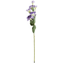 Eustoma Fioletowa - Gałązka Dekoracyjna z 6 Kwiatami o Realistycznym Wyglądzie