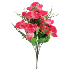 Bukiet 10 Sztucznych Orchidei w Kolorze Różowym, 45 cm