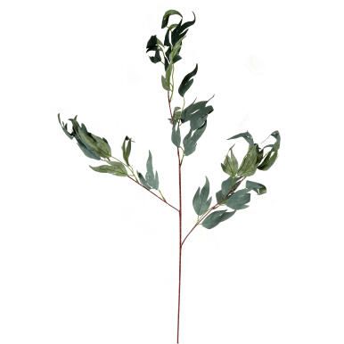 Sztuczna Gałązka Liści 95 cm, Kolor Ciemno Zielony, Dekoracja Wysokiej Jakości