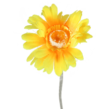 Gerbera Dekoracyjna Żółta 55 cm - Kwiat sztuczny o wielkości naturalnej