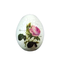 Jajko ceramiczne z różą